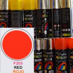 SPRAY 200MLF203 ROJO FLUORESCENTES