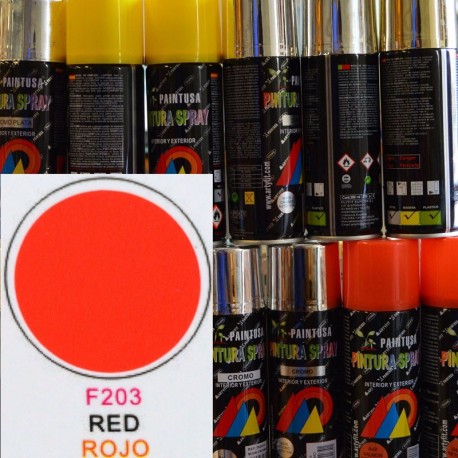 SPRAY 200MLF203 ROJO FLUORESCENTES