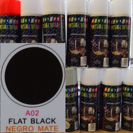 SPRAY 400MLA02 NEGRO MATE