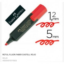 FLUORESCENTES FABER-CASTELL rojo